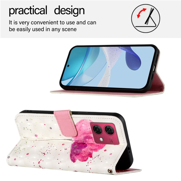 For Motorola Moto G84 3D Painting Horizontal Flip Leather Phone Case