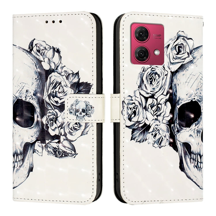 For Motorola Moto G84 3D Painting Horizontal Flip Leather Phone Case