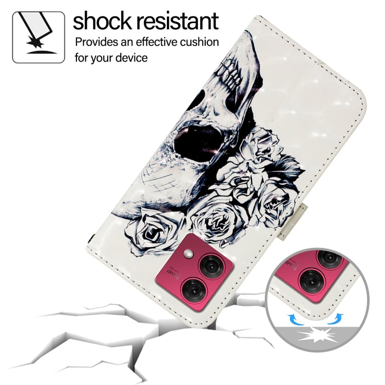 For Motorola Moto G84 3D Painting Horizontal Flip Leather Phone Case