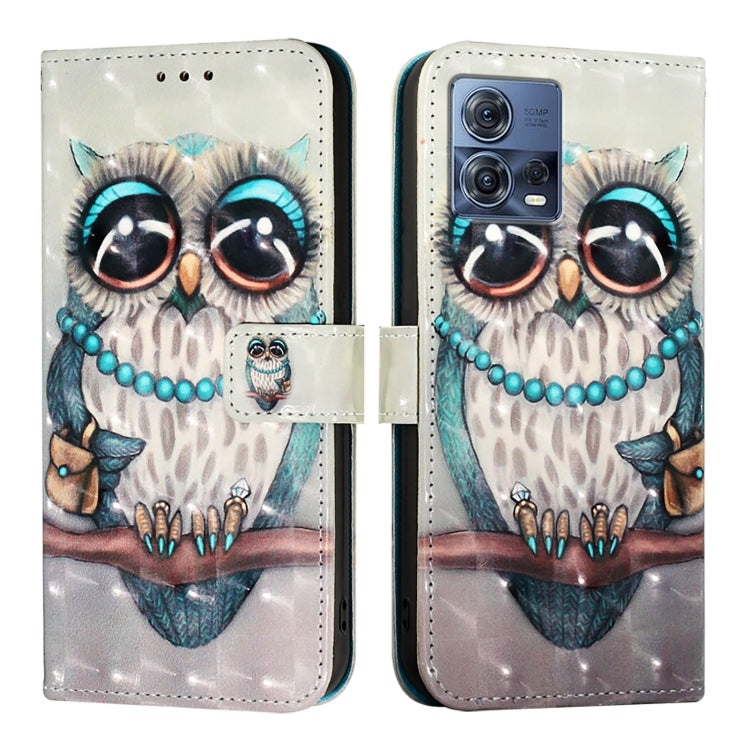 For Motorola Moto S30 Pro / Edge 30 Fusion 3D Painting Horizontal Flip Leather Phone Case