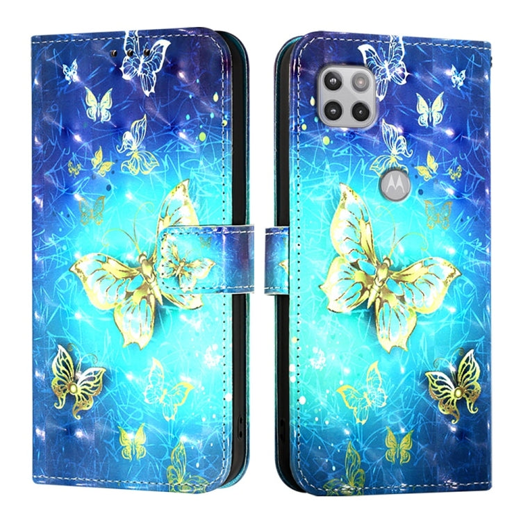 For Motorola One 5G Ace / Moto G 5G 2020 3D Painting Horizontal Flip Leather Phone Case