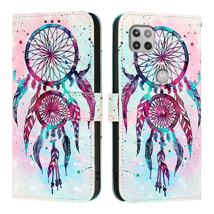 For Motorola One 5G Ace / Moto G 5G 2020 3D Painting Horizontal Flip Leather Phone Case