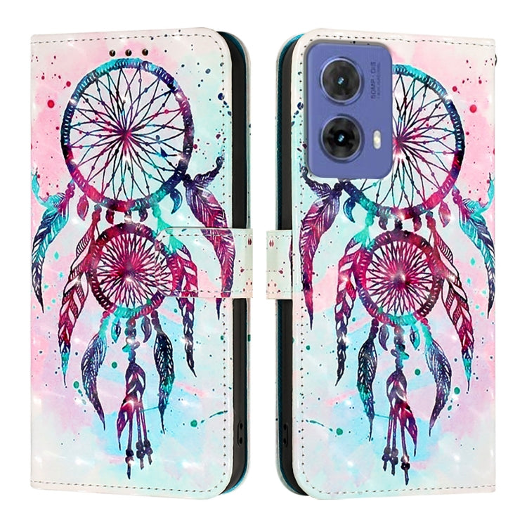For Motorola Moto G85 3D Painting Horizontal Flip Leather Phone Case