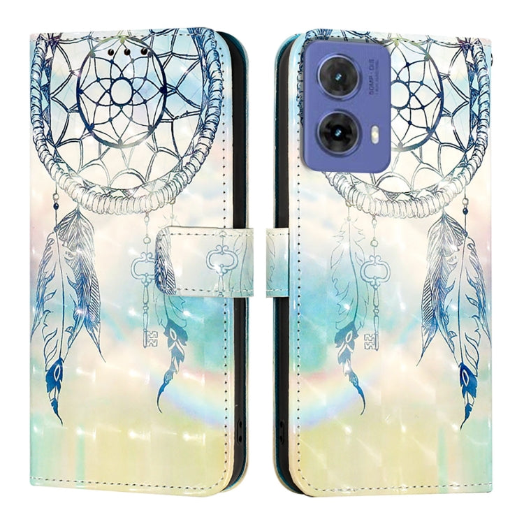 For Motorola Moto G85 3D Painting Horizontal Flip Leather Phone Case