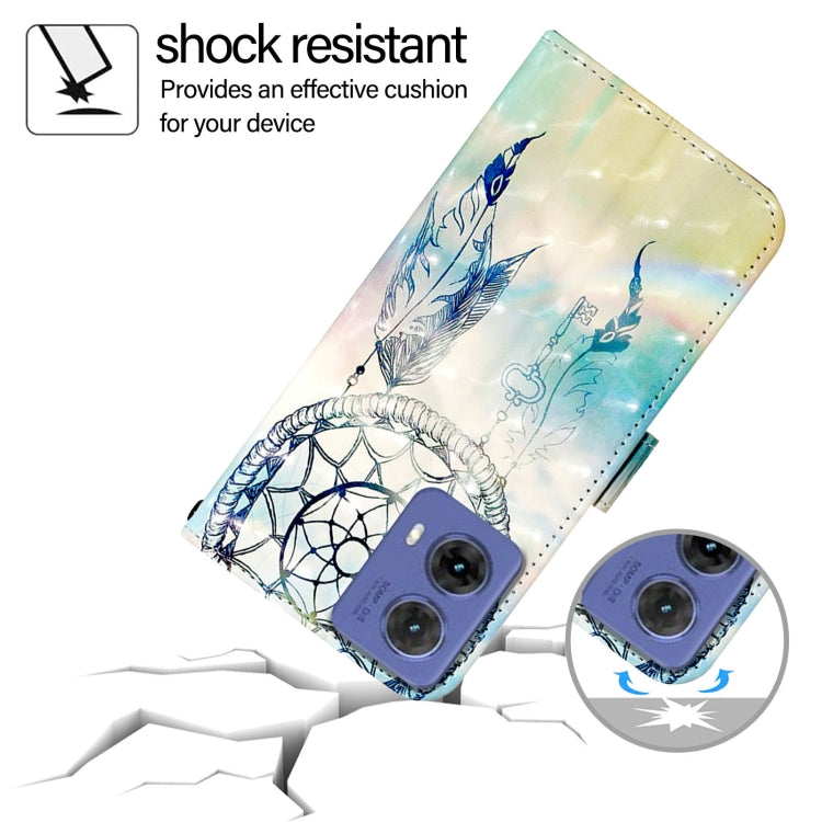 For Motorola Moto G85 3D Painting Horizontal Flip Leather Phone Case
