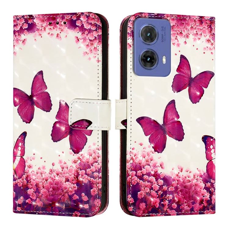 For Motorola Moto G85 3D Painting Horizontal Flip Leather Phone Case
