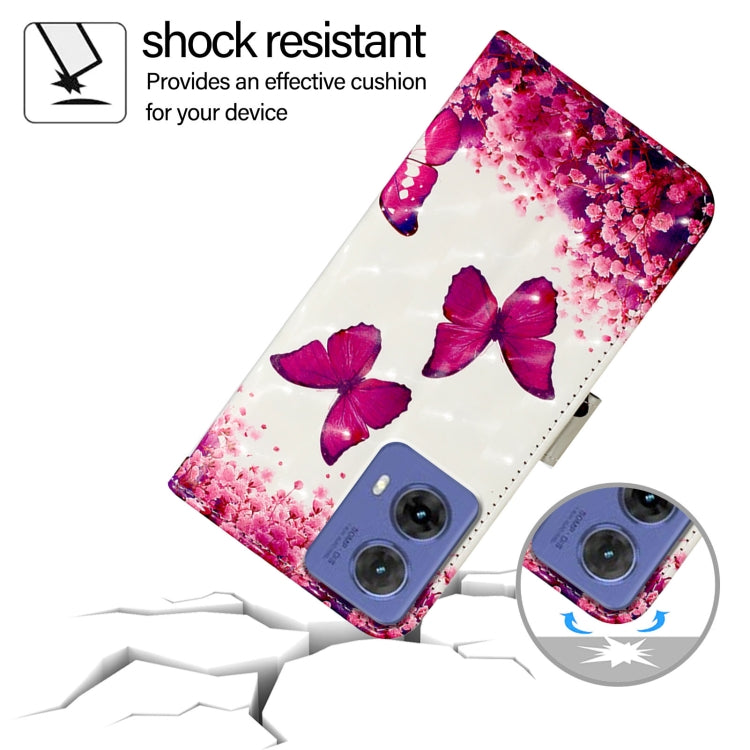 For Motorola Moto G85 3D Painting Horizontal Flip Leather Phone Case