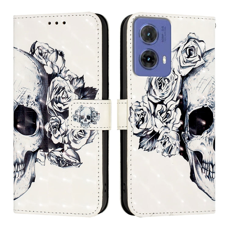 For Motorola Moto G85 3D Painting Horizontal Flip Leather Phone Case