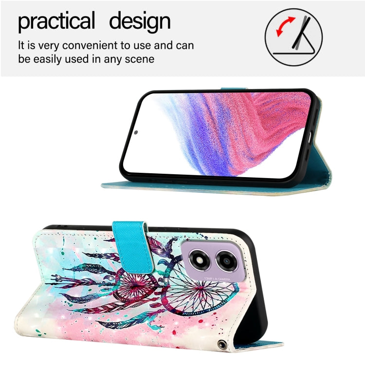 For Motorola Moto E14 3D Painting Horizontal Flip Leather Phone Case