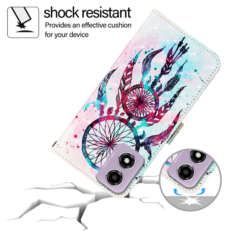 For Motorola Moto E14 3D Painting Horizontal Flip Leather Phone Case