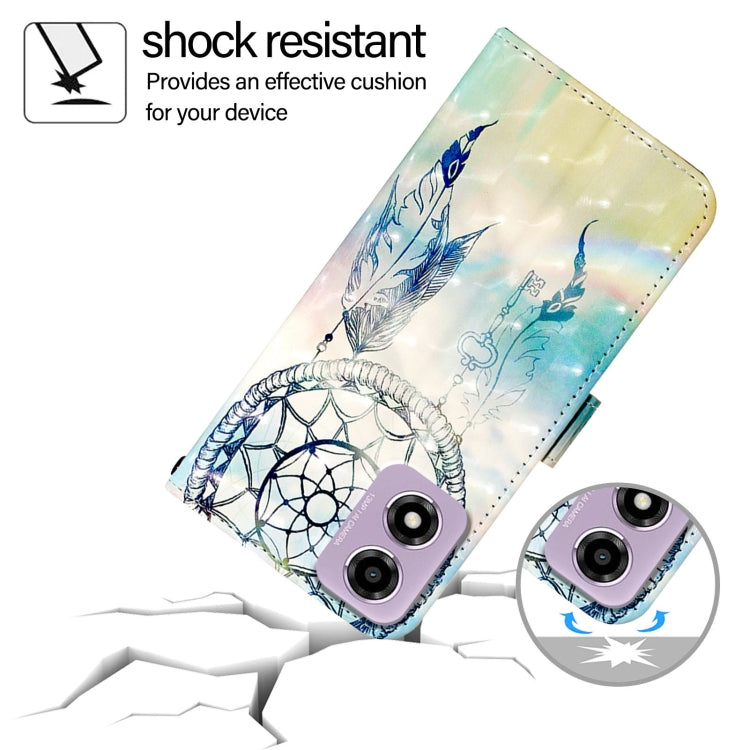 For Motorola Moto E14 3D Painting Horizontal Flip Leather Phone Case