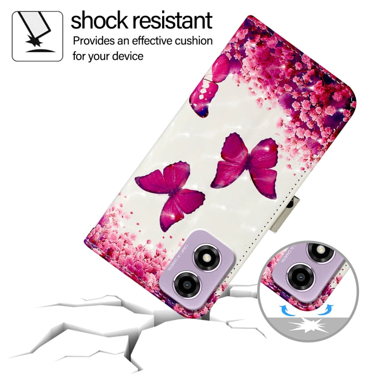 For Motorola Moto E14 3D Painting Horizontal Flip Leather Phone Case