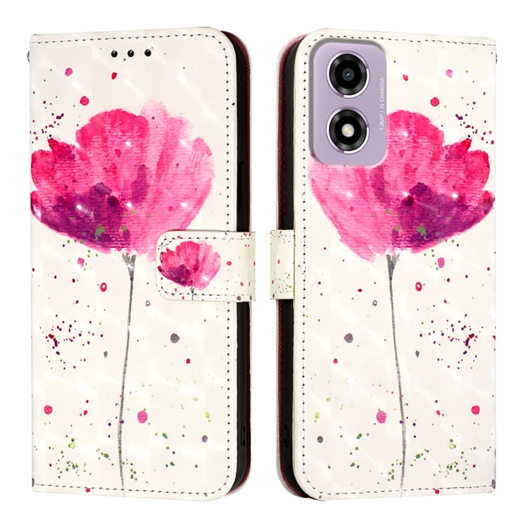 For Motorola Moto E14 3D Painting Horizontal Flip Leather Phone Case