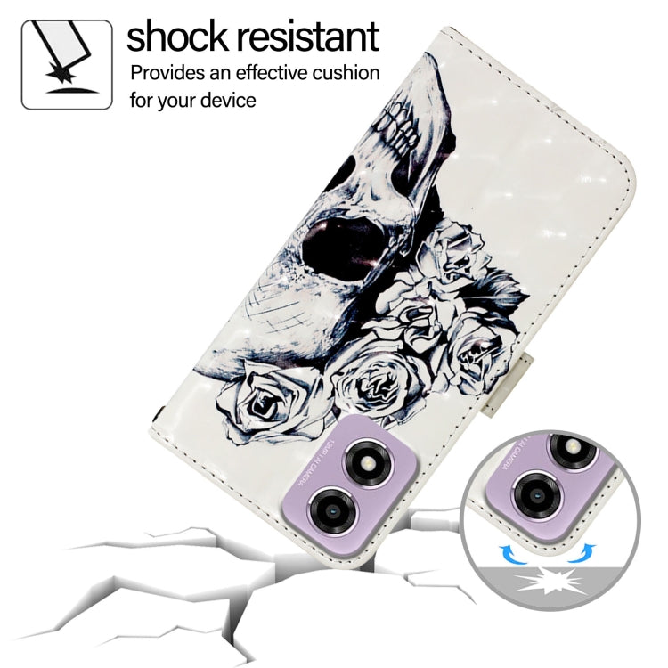 For Motorola Moto E14 3D Painting Horizontal Flip Leather Phone Case