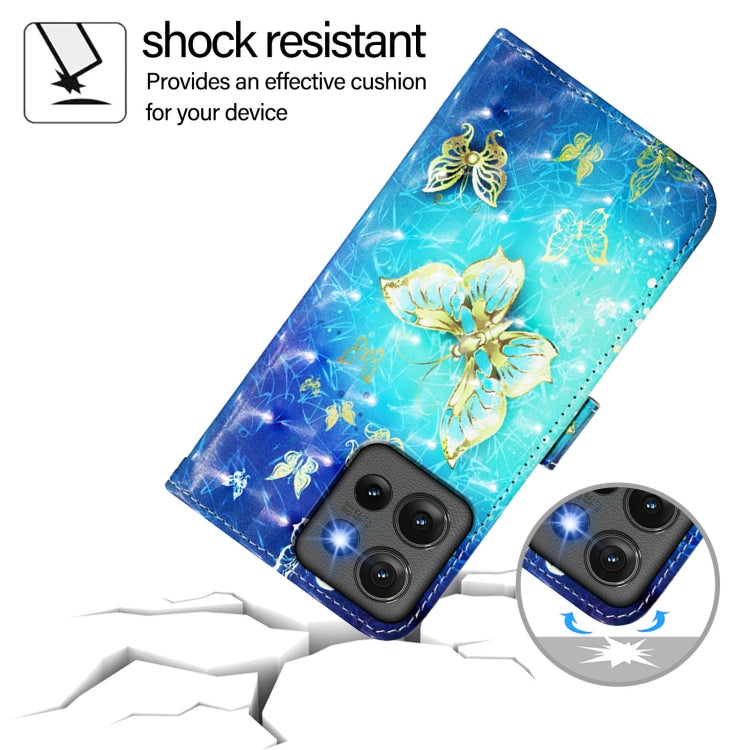 For Motorola Edge 50 5G Global 3D Painting Horizontal Flip Leather Phone Case