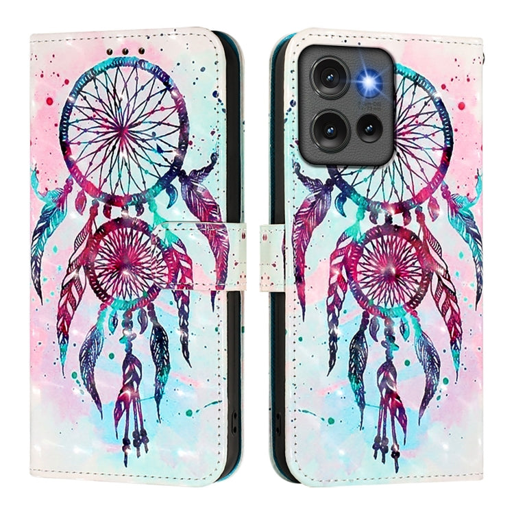 For Motorola Edge 50 5G Global 3D Painting Horizontal Flip Leather Phone Case
