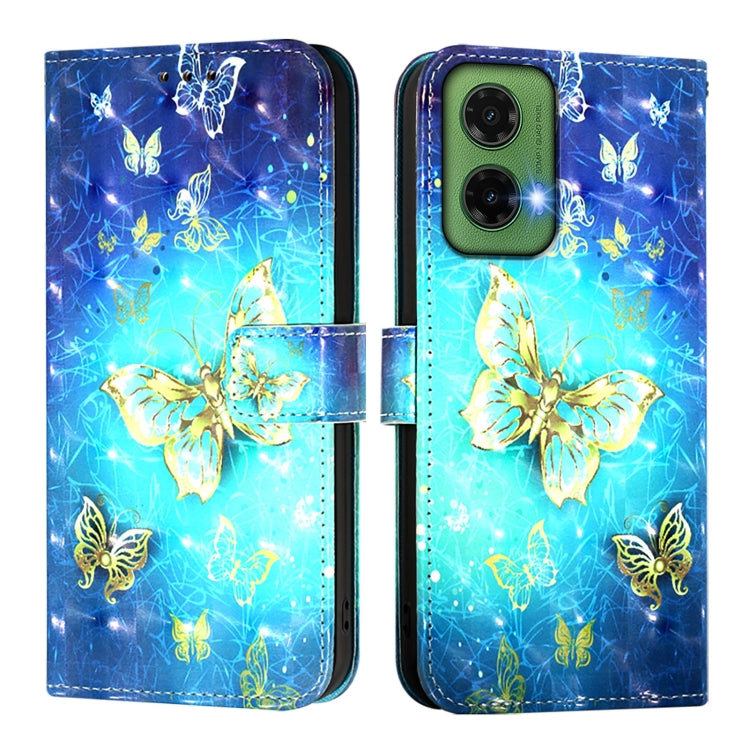 For Motorola Moto G35 3D Painting Horizontal Flip Leather Phone Case