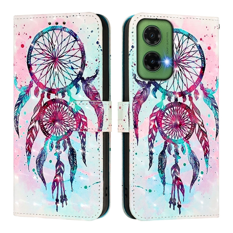 For Motorola Moto G35 3D Painting Horizontal Flip Leather Phone Case