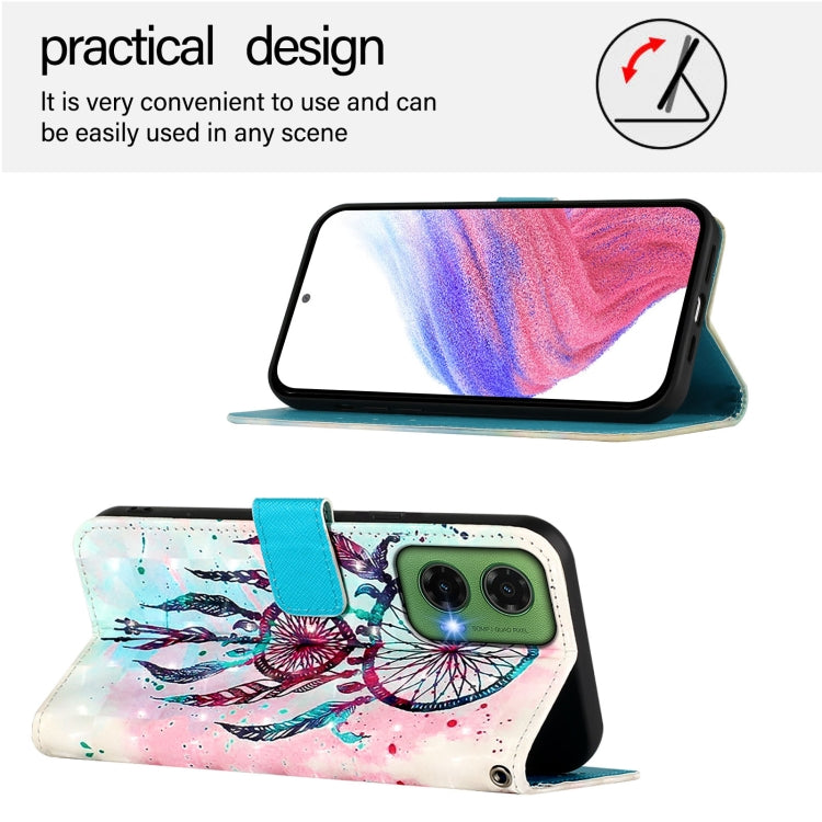 For Motorola Moto G35 3D Painting Horizontal Flip Leather Phone Case