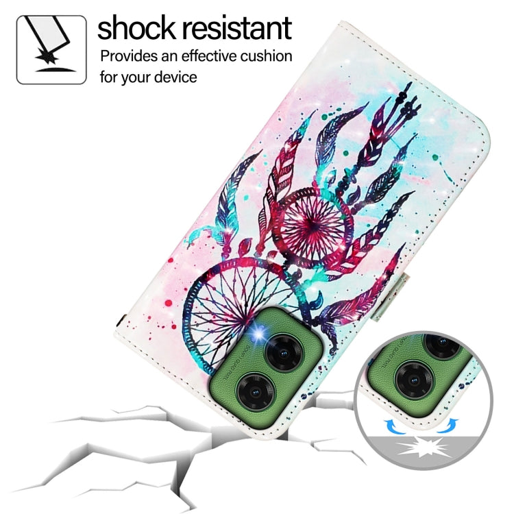 For Motorola Moto G35 3D Painting Horizontal Flip Leather Phone Case