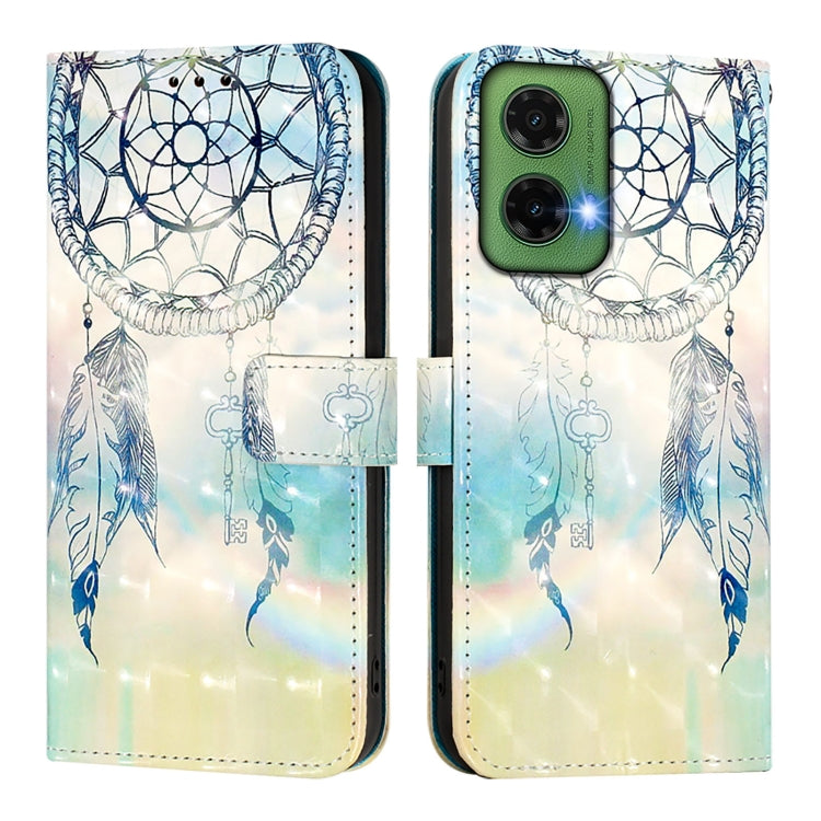 For Motorola Moto G35 3D Painting Horizontal Flip Leather Phone Case
