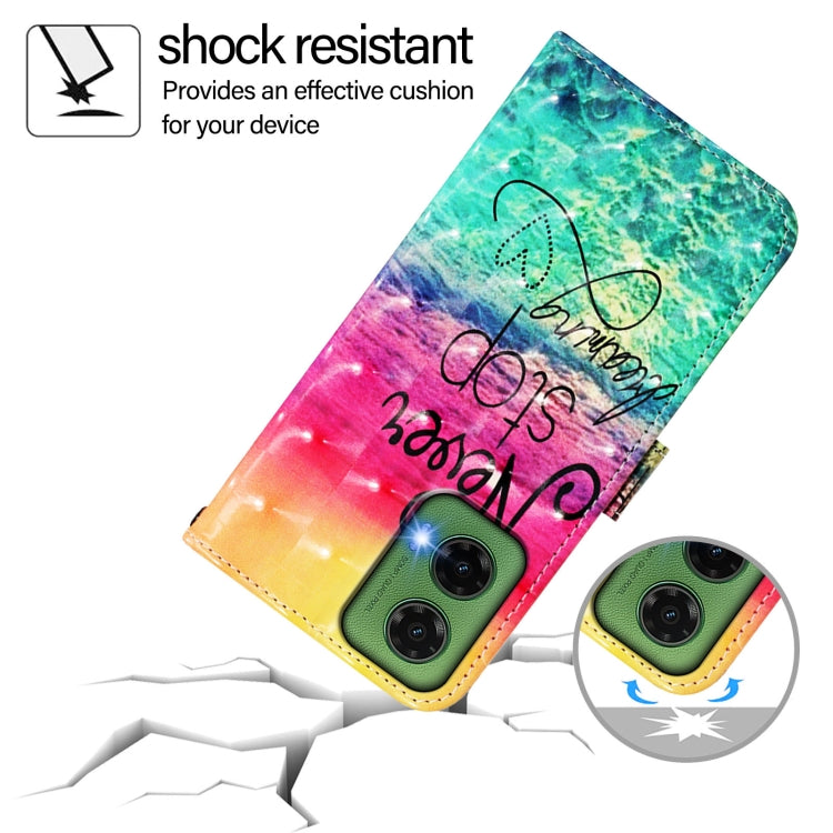 For Motorola Moto G35 3D Painting Horizontal Flip Leather Phone Case