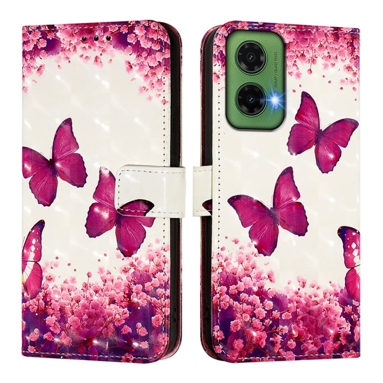 For Motorola Moto G35 3D Painting Horizontal Flip Leather Phone Case