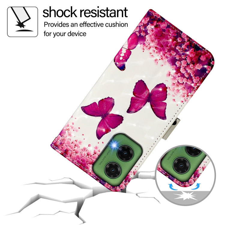 For Motorola Moto G35 3D Painting Horizontal Flip Leather Phone Case