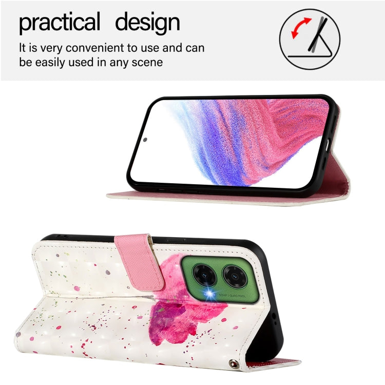 For Motorola Moto G35 3D Painting Horizontal Flip Leather Phone Case