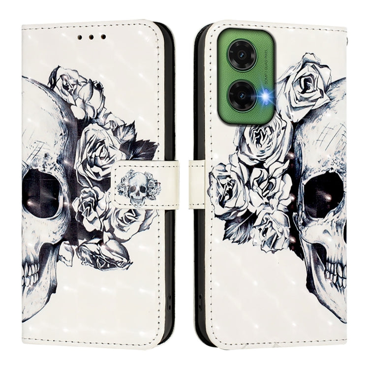 For Motorola Moto G35 3D Painting Horizontal Flip Leather Phone Case