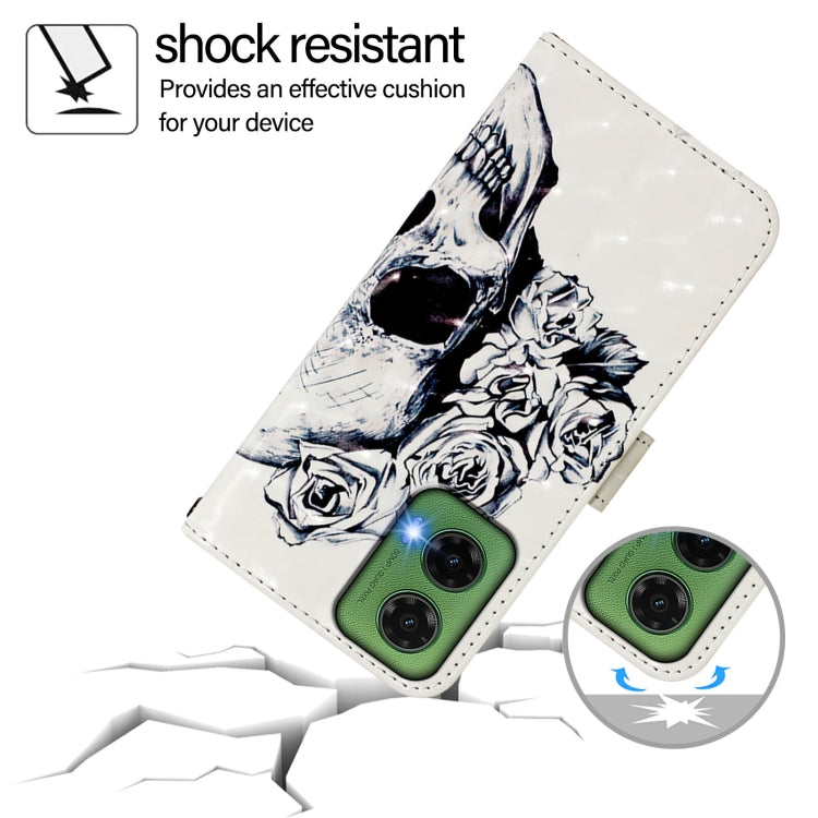For Motorola Moto G35 3D Painting Horizontal Flip Leather Phone Case