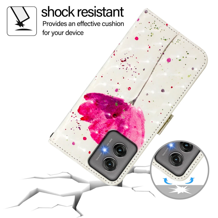 For Motorola Moto G55 3D Painting Horizontal Flip Leather Phone Case
