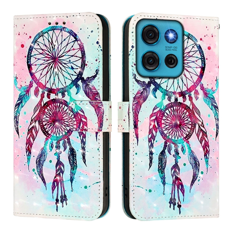 For Motorola Moto G75 5G 3D Painting Horizontal Flip Leather Phone Case