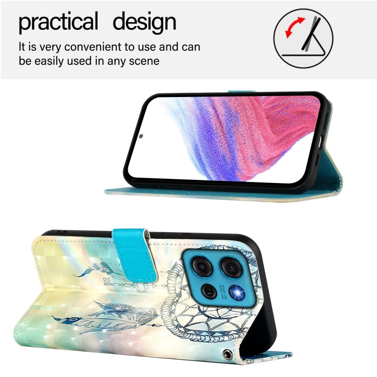 For Motorola Moto G75 5G 3D Painting Horizontal Flip Leather Phone Case