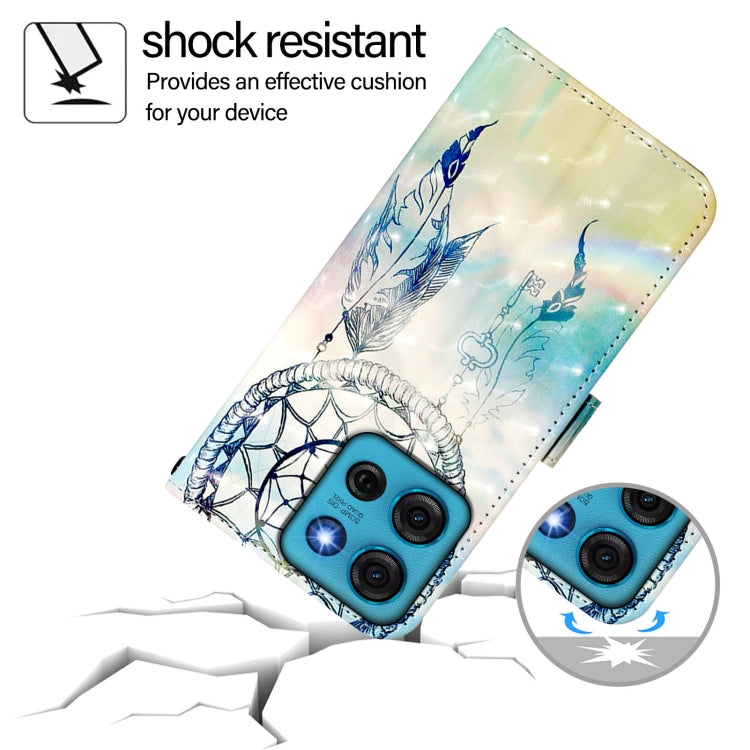 For Motorola Moto G75 5G 3D Painting Horizontal Flip Leather Phone Case