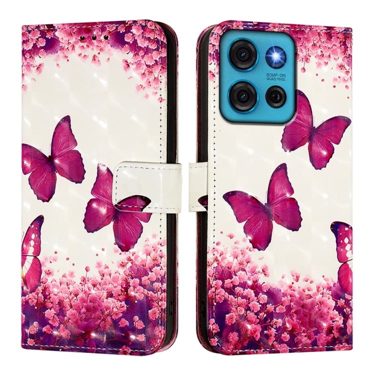For Motorola Moto G75 5G 3D Painting Horizontal Flip Leather Phone Case