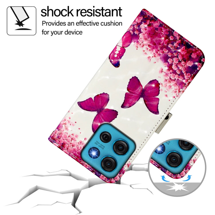 For Motorola Moto G75 5G 3D Painting Horizontal Flip Leather Phone Case