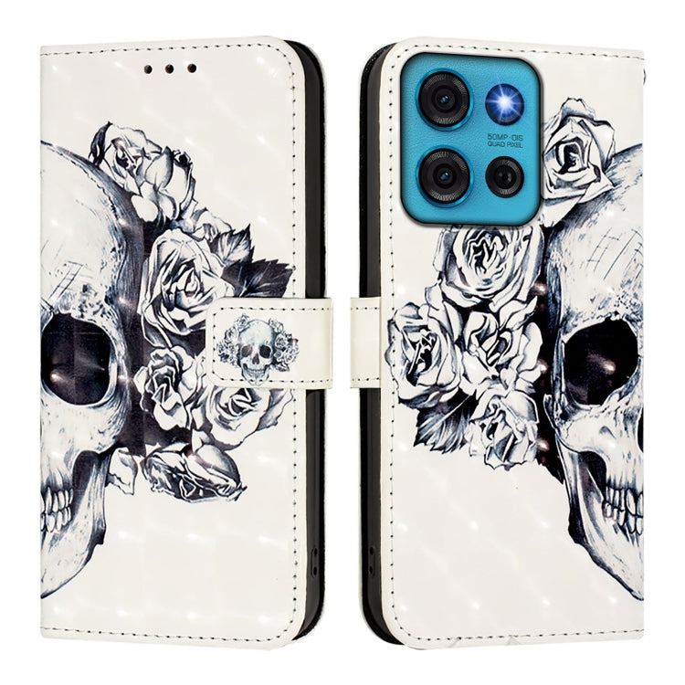 For Motorola Moto G75 5G 3D Painting Horizontal Flip Leather Phone Case