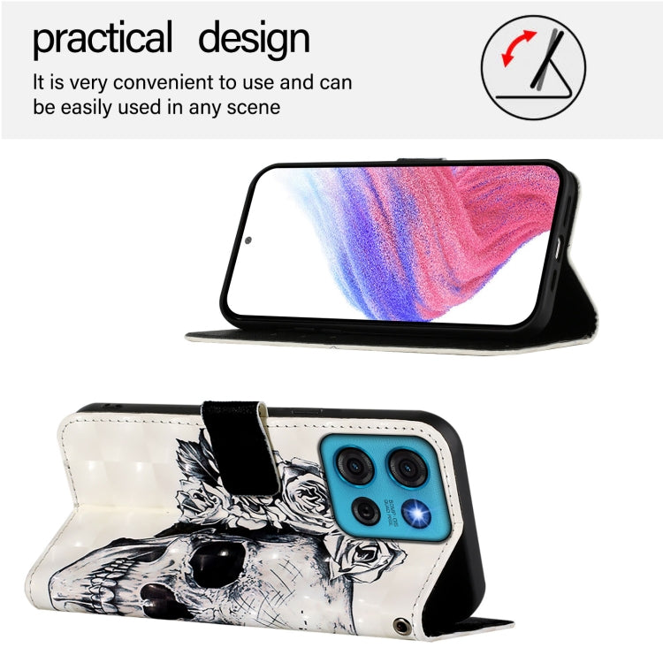 For Motorola Moto G75 5G 3D Painting Horizontal Flip Leather Phone Case