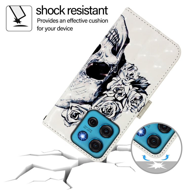 For Motorola Moto G75 5G 3D Painting Horizontal Flip Leather Phone Case
