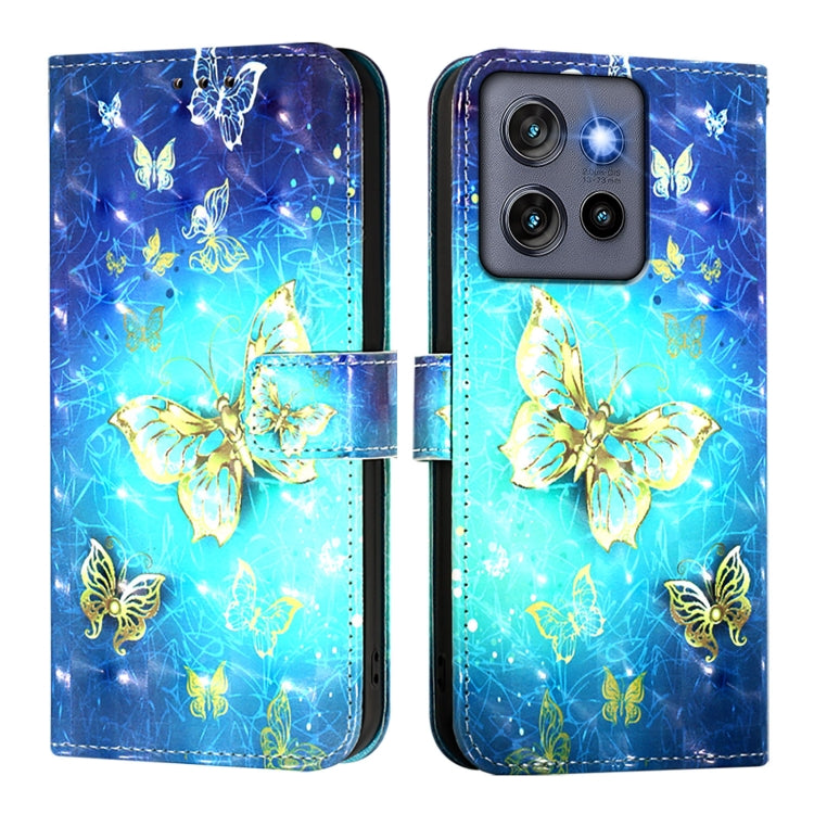 For Motorola Edge 50 Neo 3D Painting Horizontal Flip Leather Phone Case
