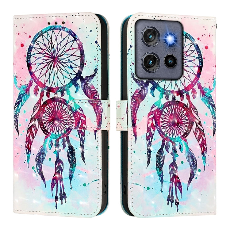For Motorola Edge 50 Neo 3D Painting Horizontal Flip Leather Phone Case