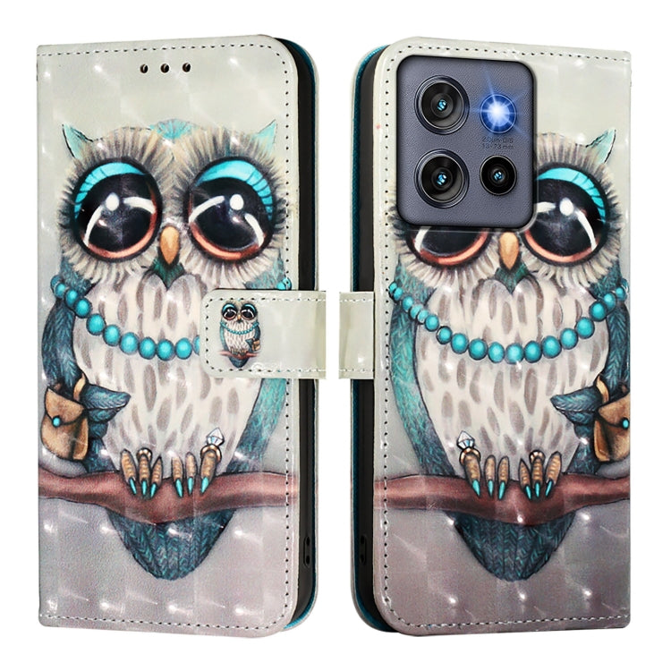 For Motorola Edge 50 Neo 3D Painting Horizontal Flip Leather Phone Case