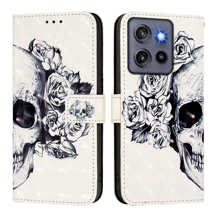 For Motorola Edge 50 Neo 3D Painting Horizontal Flip Leather Phone Case