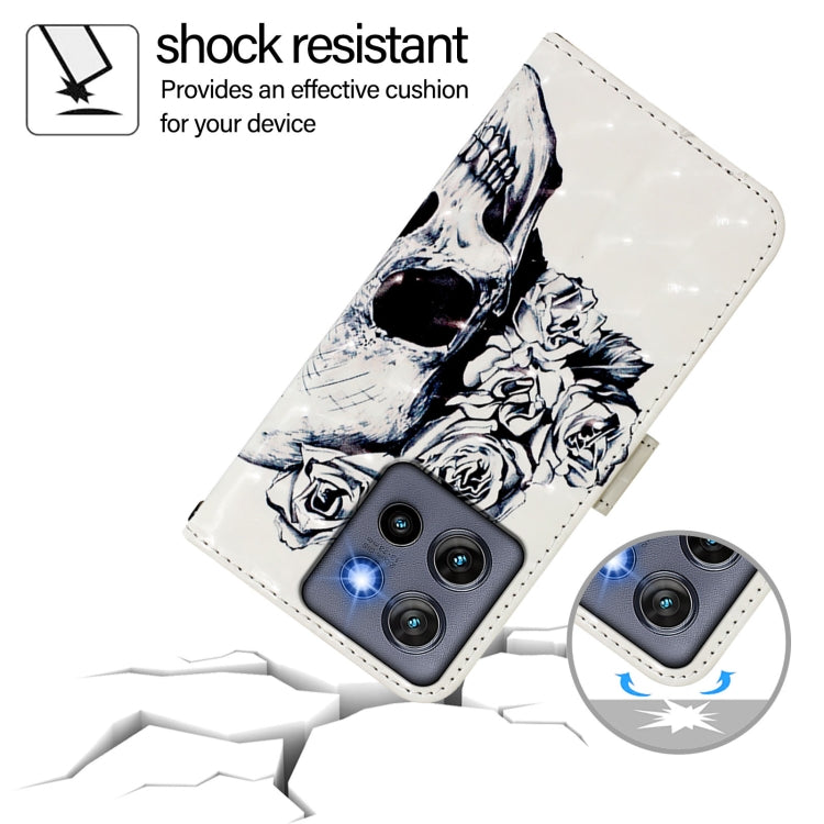 For Motorola Edge 50 Neo 3D Painting Horizontal Flip Leather Phone Case