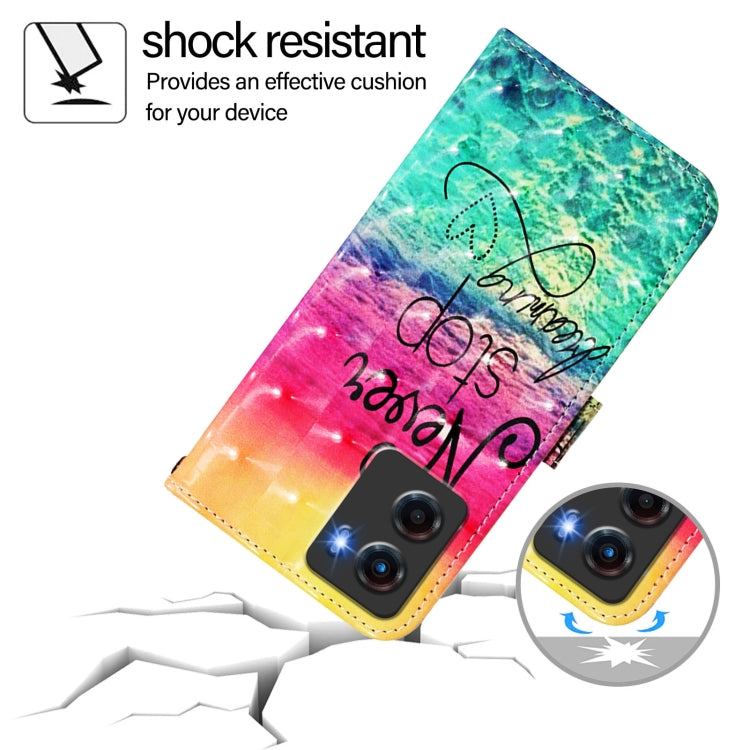 For Motorola Moto G05 3D Painting Horizontal Flip Leather Phone Case