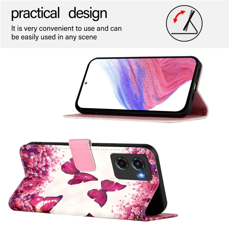For Motorola Moto G05 3D Painting Horizontal Flip Leather Phone Case