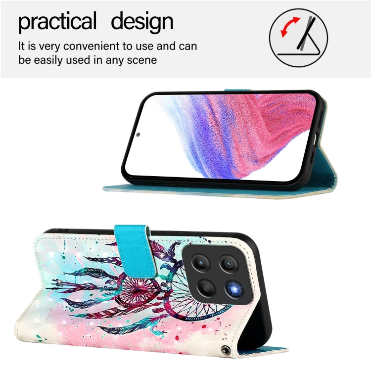 For Motorola Moto G15 3D Painting Horizontal Flip Leather Phone Case