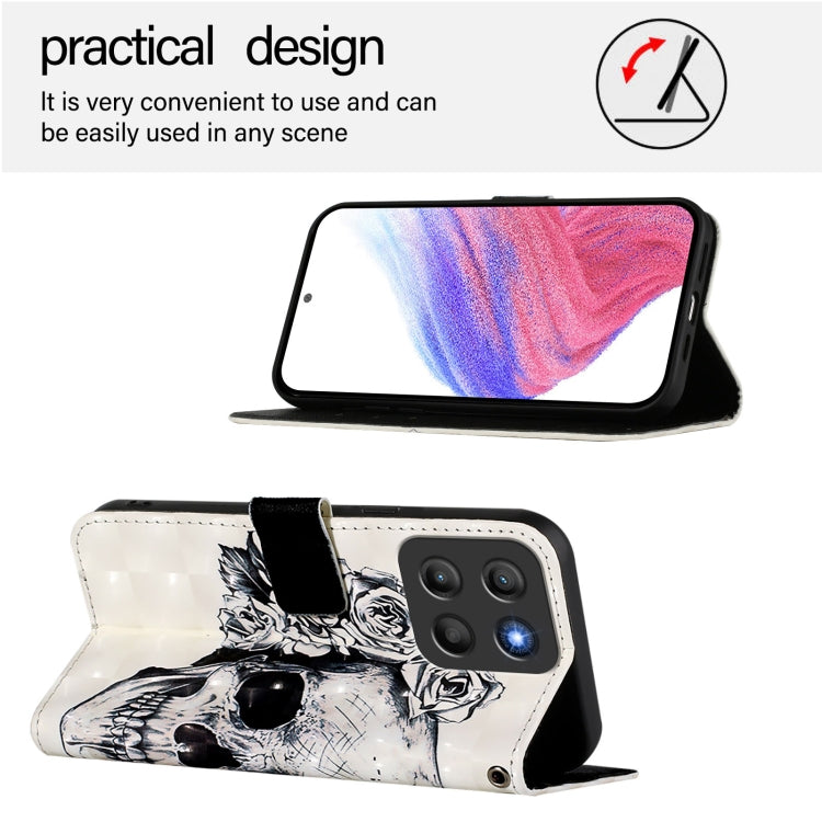 For Motorola Moto G15 3D Painting Horizontal Flip Leather Phone Case