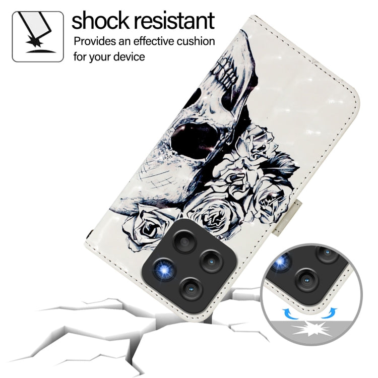 For Motorola Moto G15 3D Painting Horizontal Flip Leather Phone Case